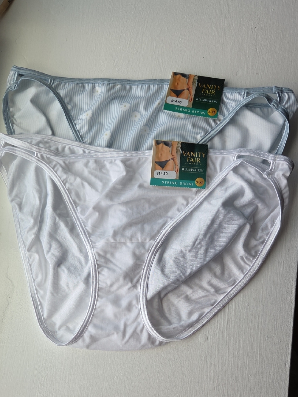 Vanity Fair Illumination String Bikini Panties Set Of 2 Size 8 XL